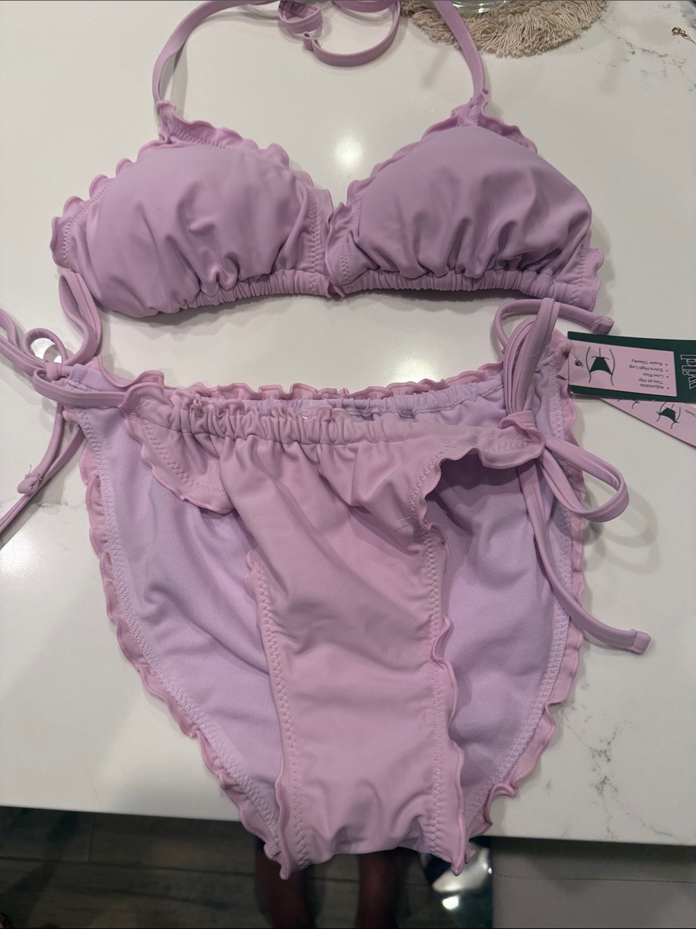 Target Lilac Ruffle Tie-Side Kids Bikini